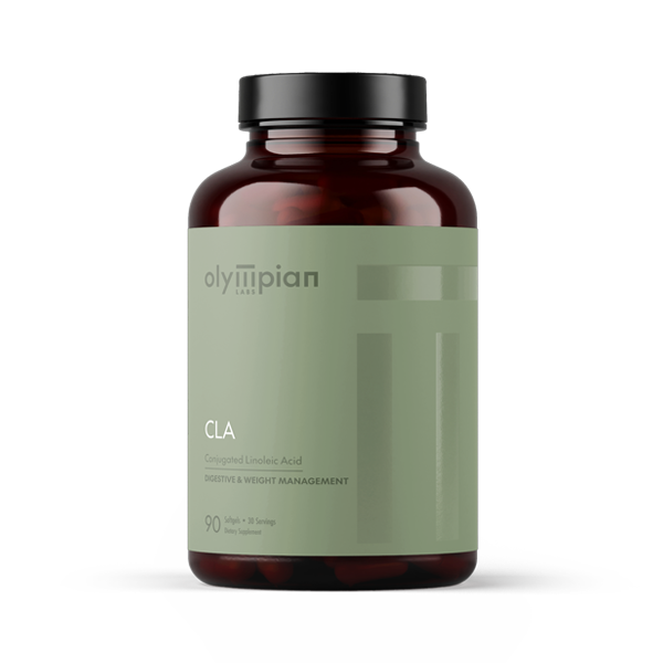 Olympian Labs CLA supplement bottle on a white background