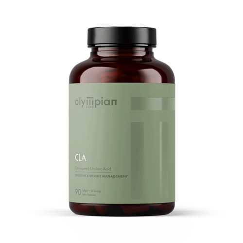Olympian Labs CLA supplement bottle on a white background