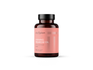 Bottle of Olympian Evening Primrose Oil on a white background