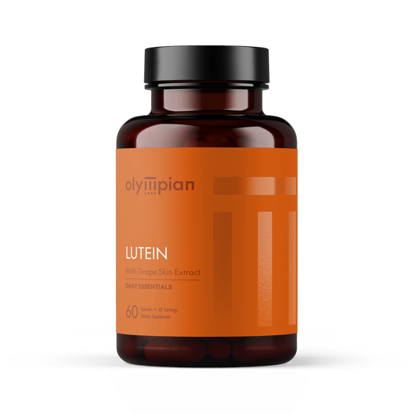 Olympian Labs Lutein Bottle on a white background