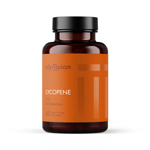 Olympian Labs lycopene bottle on a white background