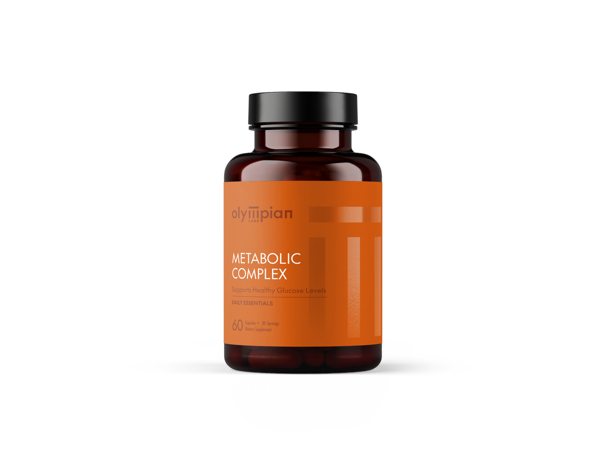 Olympian Labs Metabolic Complex bottle on a white background