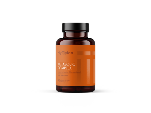 Olympian Labs Metabolic Complex bottle on a white background