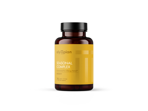 Olympian Labs Seasonal Complex Supplement Bottle on a white background