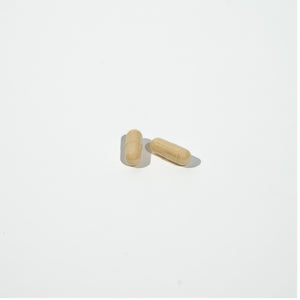 Beige Capsule on a white background