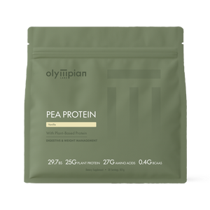 Olympian Labs Pea Protein Vanilla bag on a white background
