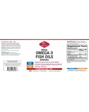 mega omega 3 label