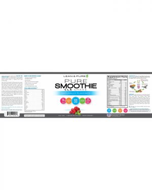 pure smoothie label