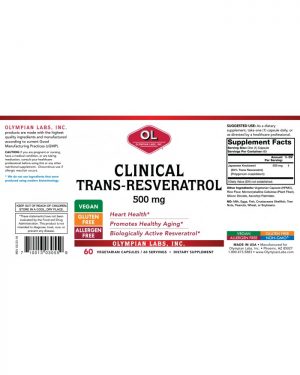 Resveratrol label
