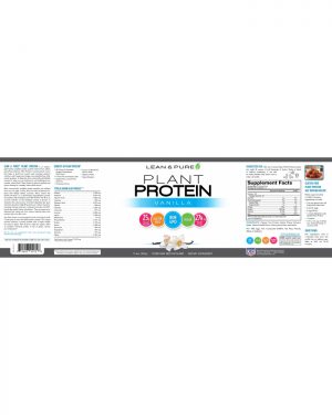 plant protein vanilla label