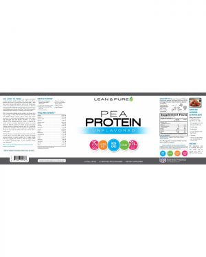 LP pea protein label
