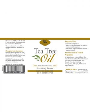 Tea Tree oil label