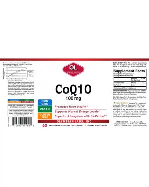 CoQ10 100mg label