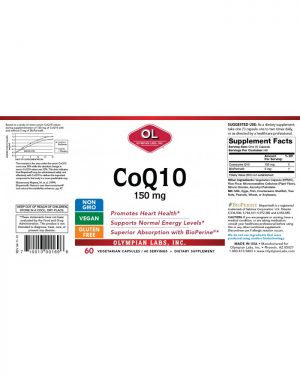 CoQ10 150mg label