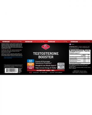 testosterone booster label