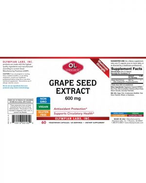 grape seed 600 label