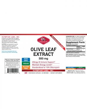 Olive leaf label