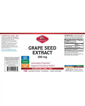Grape seed 200 label