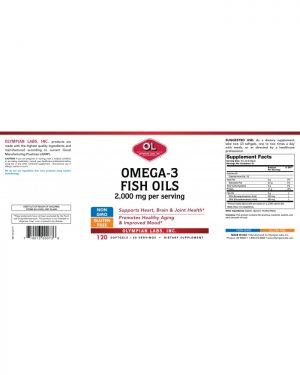 Omega 3 fish oil label