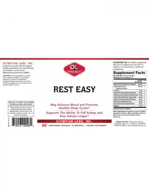 rest easy label