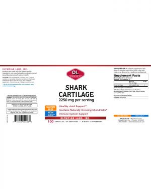 Shark Cartilage label