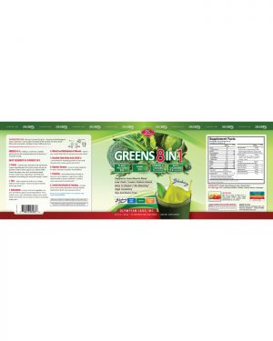 Greens 8in1 label