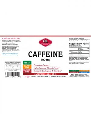 Caffeine label