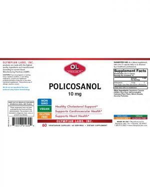 Policosanol 10mg label
