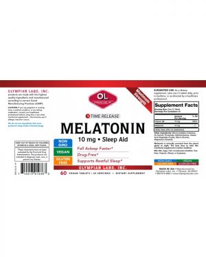 Melatonin 10mg label