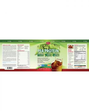 Pea Protein Chocolate label