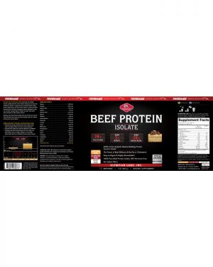 Beef protein label