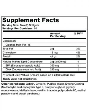 Enteric Omega 3 120 sfp