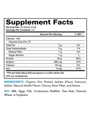 plant protein vanilla sfp