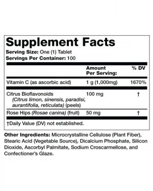 Vitamin c tablets sfp