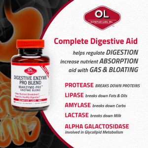 Digestive enzyme Pro Blend helps regulate digestion