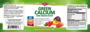 Green Calcium label