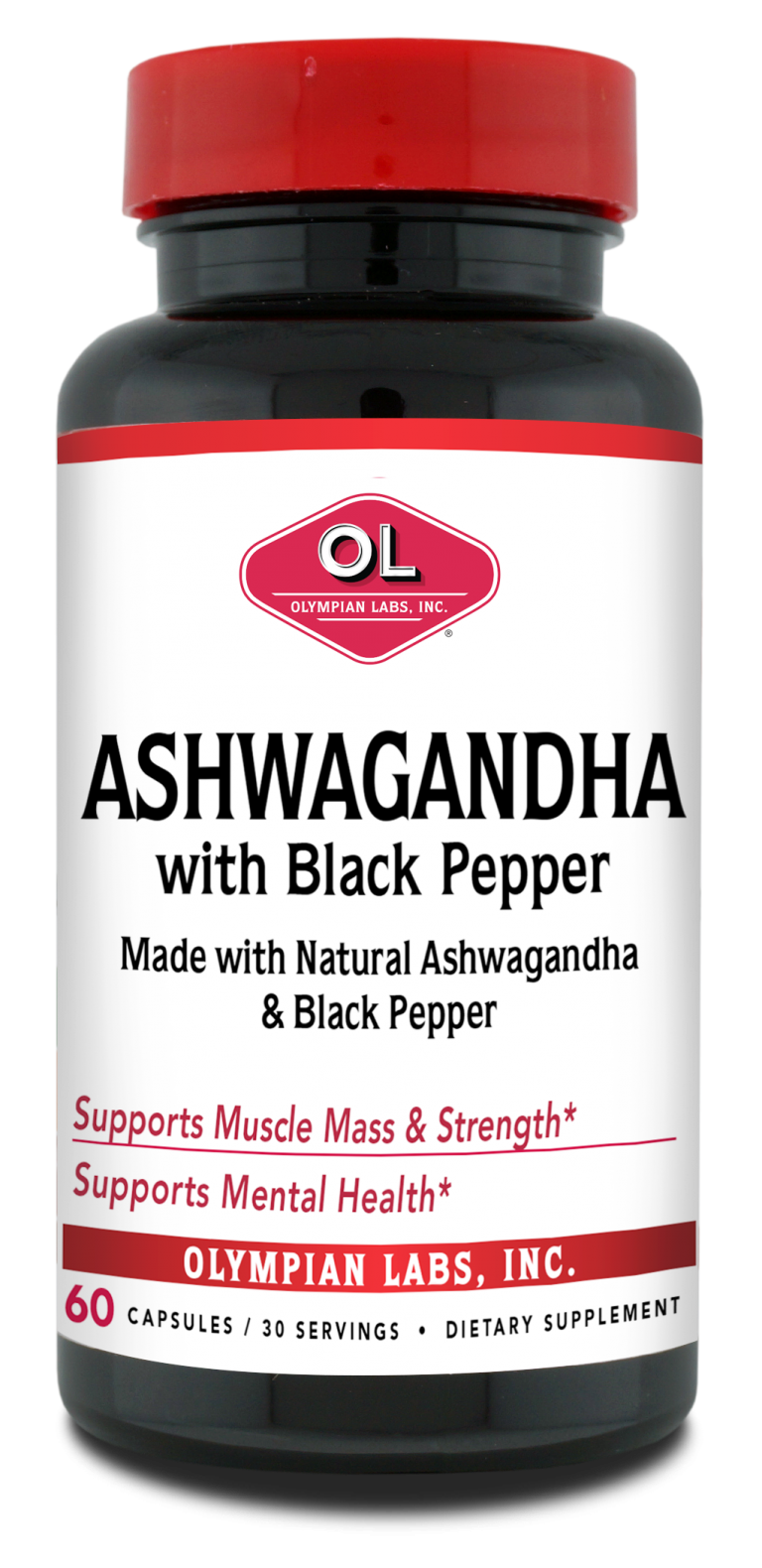 Ashwagandha with Black Pepper Olympian Labs