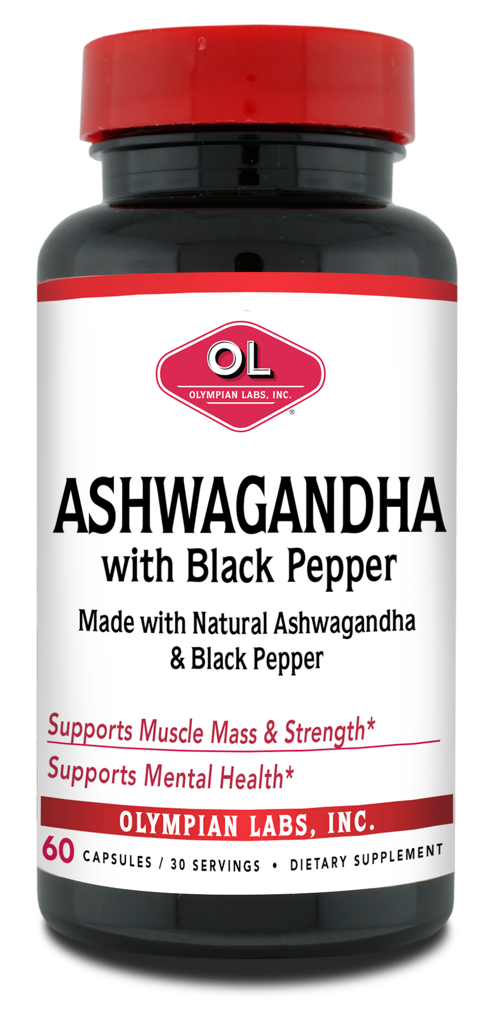 Ashwagandha with Black Pepper Olympian Labs