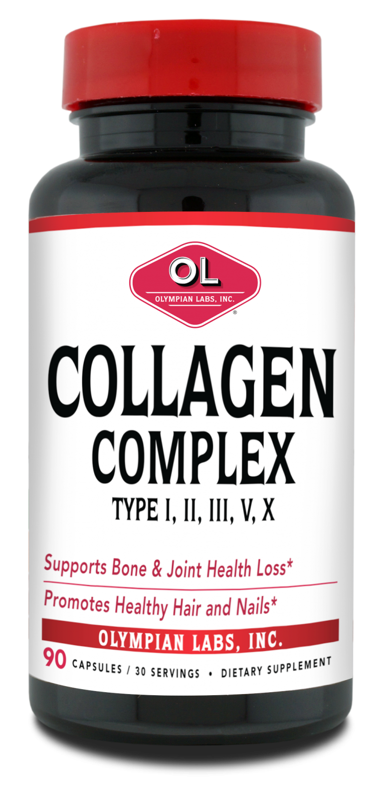 Collagen Complex Type I, II, III, V, X Olympian Labs