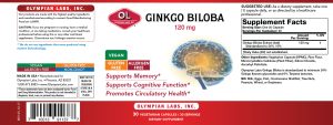 Ginkgo Biloba 120 label