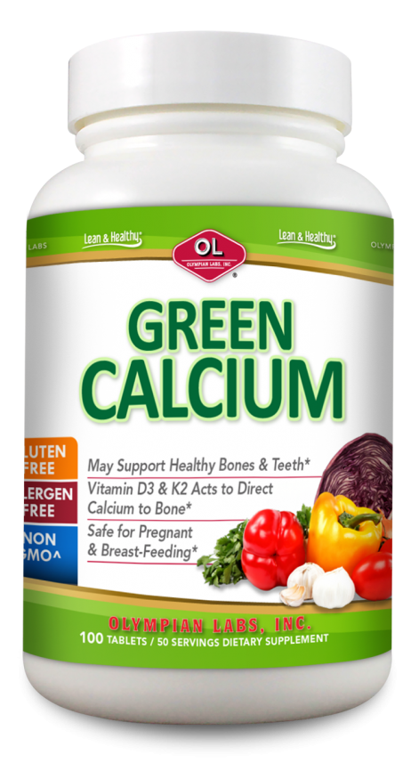 verwarring ingesteld Wegenbouwproces GREEN CALCIUM TABLETS with Vitamins D3, K2, & C | Olympian Labs