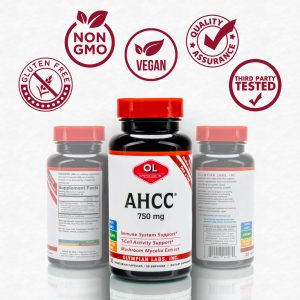ahcc nongmo, vegan, 3rd party tested