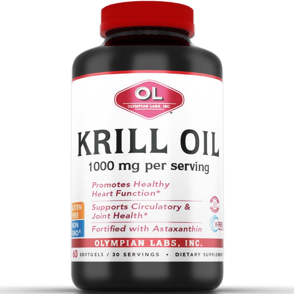 Krill Oil Softgels Antarctic Krill Oil plus Fish Oil, and Astaxanthin